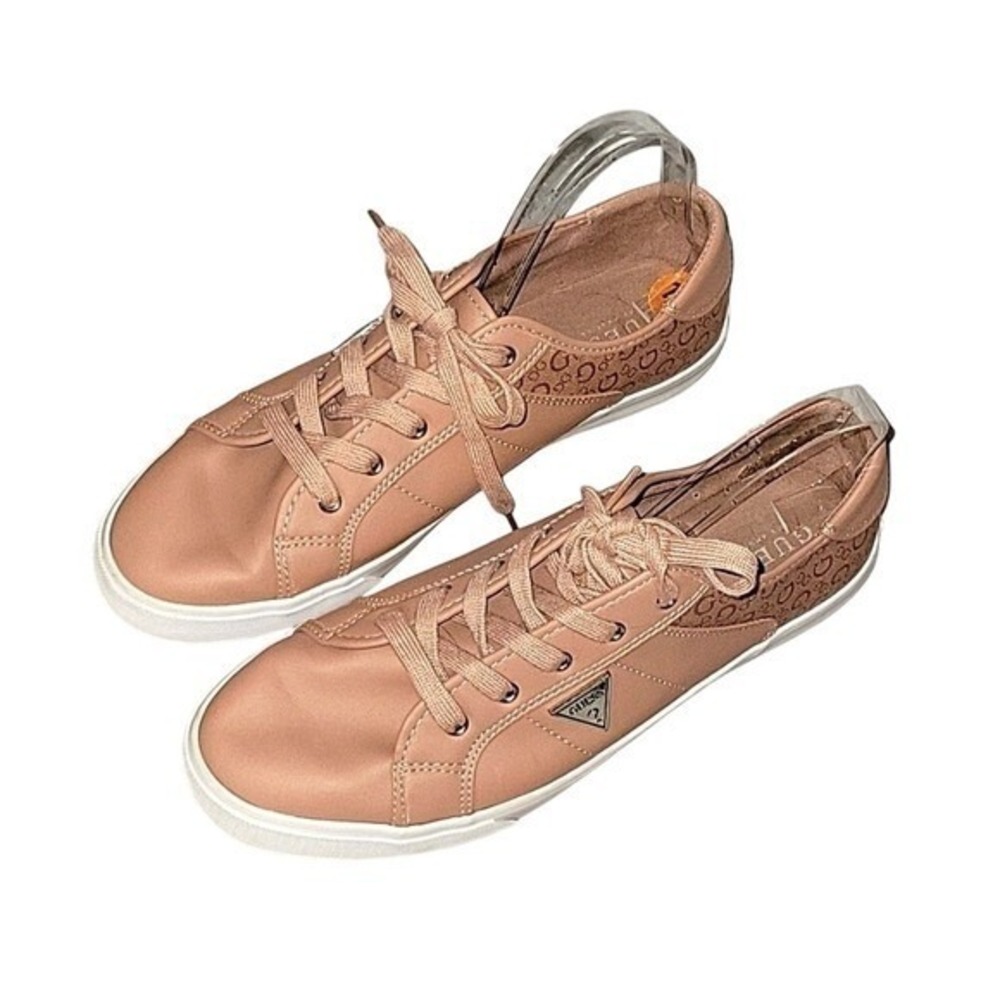 Guess Womens Comly Monogram Logo Low‎ Top Sneakers Pink WGCOMLY-R Size 11M